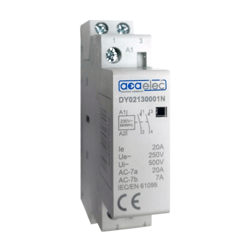 Ρελέ Ράγας Ισχύος 20A 2NO 230V 1M ACA – DY02130001N