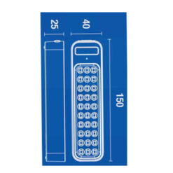 ΦΩΤΙΣΤΙΚΟ LED SMD 1W 6500Κ 230V ΕΠΑΝΑΦΟΡΤΙΖΟΜΕΝΟ ΜΕ ΜΠΑΤΑΡΙΑ Li-ion ΜΗ ΣΥΝΕΧΟΥΣ ΛΕΙΤΟΥΡΓΙΑΣ UNIVERSE UNIVERSE – 2-U016001