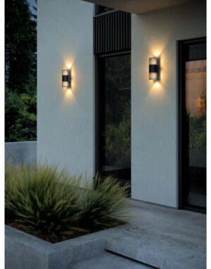 Aludra Double | Wall light | Seaside black -hs code 9405199090- NORDLUX – 1-NR2418121203
