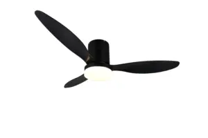 Ανεμιστήρας Οροφής Reality GöTEBORG R64202132 Μαύρο Ματ με LED Φως CCT 2500lm & Τηλεχειριστήριο