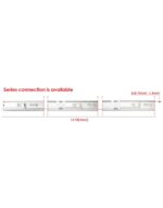 ΦΩΤΙΣΤΙΚΟ ΓΡΑΜΜΙΚΟ 590X60 LED 18W 3CCT 230V ΜΑΥΡΟ UNIVERSE UNIVERSE – 2-U015899