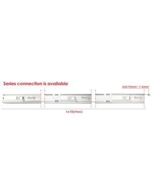 ΦΩΤΙΣΤΙΚΟ ΓΡΑΜΜΙΚΟ 590X60 LED 18W 3CCT 230V ΛΕΥΚΟ UNIVERSE UNIVERSE – 2-U015868