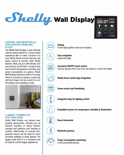 Shelly Wall Display W+BLU H&T | Shelly Wall Display White + BLU H&T Ivory – EAN 3800235264898