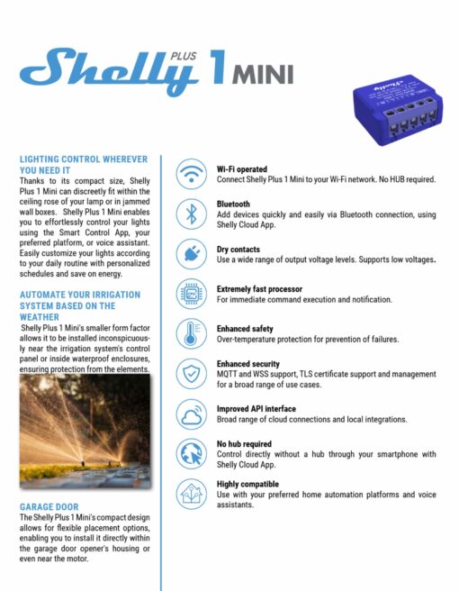 Shelly 1 Mini Gen 3 x5 Bundle | Shelly 1 Mini Gen 3 x5 Bundle