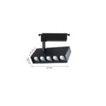 InLight Σποτ 20W μονοφασικής ράγας σε μαύρο χρώμα (T1-05800-Black )