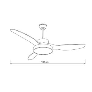 it-Lighting Nitinat 25W 3CCT LED Fan Light in Total White Color (102000290)