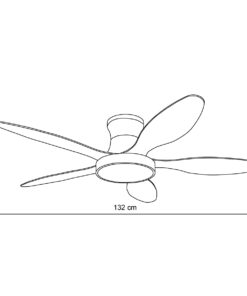 it-Lighting Denali 24W 3CCT LED Fan Light in Grey and wooden Color (102000730)