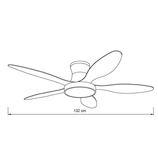 it-Lighting Denali 24W 3CCT LED Fan Light in White and wooden Color (102000790)