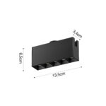 Inlight Φωτιστικό LED 10W 3000K για Chandler Track μαύρη απόχρωση D:3,4cmx6,5cmx13,5cm (13C-00041)