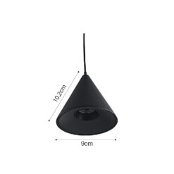 Inlight Φωτιστικό LED 7W 3000K για Chandler Track σε μαύρη απόχρωση D:9mx10,2cm (13C-00101)