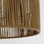 GLOBOSTAR® SAFA 205-0085 Boho Κρεμαστό Φωτιστικό Οροφής με Ντουί 1 x E27 AC 220-240V IP20 – Μπεζ – M30 x Π30 x Υ26cm