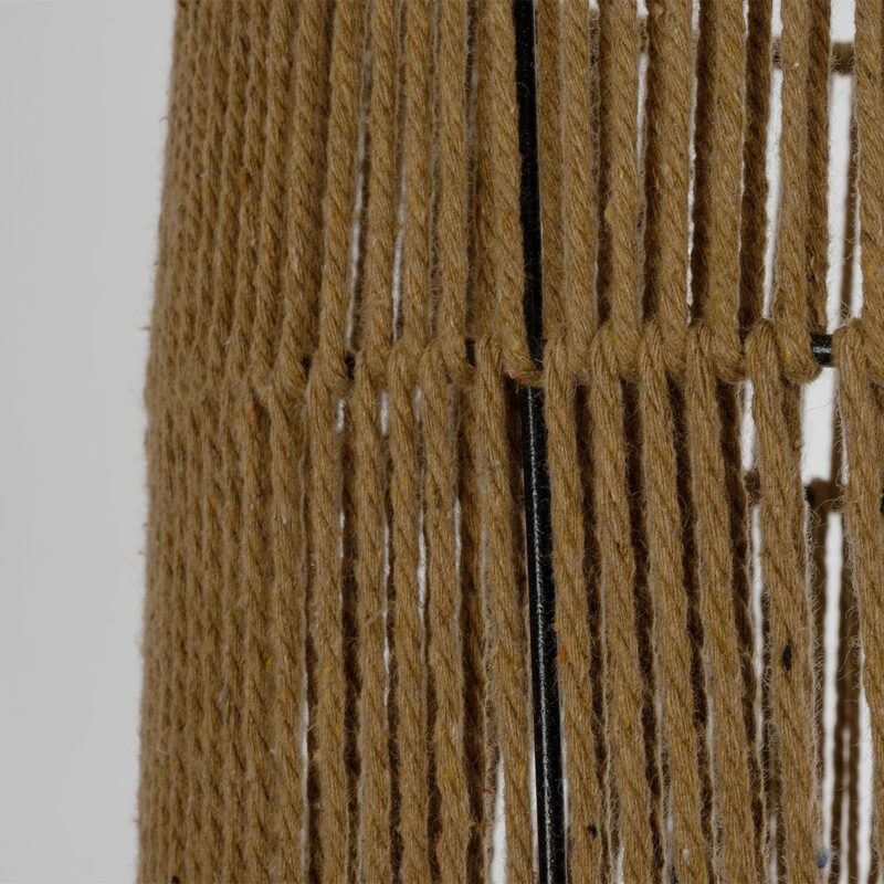 GLOBOSTAR® SAFA 205-0085 Boho Κρεμαστό Φωτιστικό Οροφής με Ντουί 1 x E27 AC 220-240V IP20 – Μπεζ – M30 x Π30 x Υ26cm