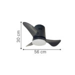 it-Lighting Elsinore -15W 3CCT LED Fan Light in White with Wooden Color (102000410)