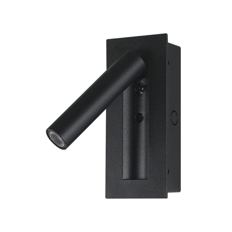 V-TAC – 239996 Χωνευτό Φωτιστικό Κρεβατιού Τύπου Ξενοδοχείου Μαύρο Cree Chip LED 2W 76lm 3000K