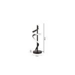 Inlight Επιτραπέζιο φωτιστικό σε μαύρο χρώμα LED 14W D:15x46cm (3062-Black)