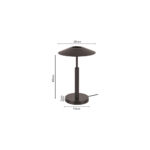 Inlight Επιτραπέζιο φωτιστικό σε μαύρο χρώμα LED 10W D:28x45cm (3063-Black)