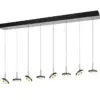 Trio Lighting - 334410807 GUANO Κρεμαστό Φωτιστικό Ράγα LED 64W 6800lm Step Dimmable CCT Μαύρο & Νίκελ