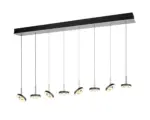 Trio Lighting - 334410807 GUANO Κρεμαστό Φωτιστικό Ράγα LED 64W 6800lm Step Dimmable CCT Μαύρο & Νίκελ