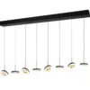 Trio Lighting - 334410865 GUANO Κρεμαστό Φωτιστικό Ράγα LED 64W 6800lm Step Dimmable CCT Μαύρο & Καφέ