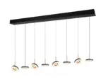 Trio Lighting - 334410865 GUANO Κρεμαστό Φωτιστικό Ράγα LED 64W 6800lm Step Dimmable CCT Μαύρο & Καφέ
