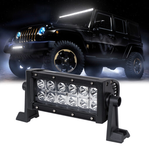 GloboStar® 85460 PRO Series Μπάρα Ίσια – Straight για Αυτοκίνητα & Φορτηγά LED CREE XBD 36W 3600lm DC 10-30V Αδιάβροχη IP65 Ψυχρό Λευκό 6000K