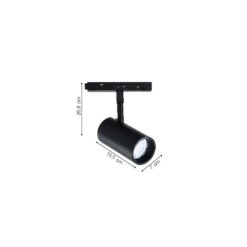 Inlight Σποτ μαγνητικής ράγας LED 30W 3CCT σε μαύρη απόχρωση D:15,5X7X20,8cm (TM0120-Black)