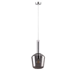 Inlight Κρεμαστό φωτιστικό από φιμέ γυαλί 1XE27 D:18x36cm (4079)
