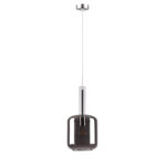 Inlight Κρεμαστό φωτιστικό από φιμέ γυαλί 1XE27 D:18x36cm (4081)