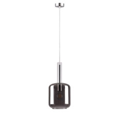 Inlight Κρεμαστό φωτιστικό από φιμέ γυαλί 1XE27 D:18x36cm (4081)