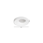 Inlight Πλαφονιέρα οροφής LED 36W 3CCT από μαύρο μέταλλο και ακρυλικό D:48x9cm (42040-Black)