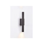 Inlight Επιτοίχιο φωτιστικό LED 2*5W 3000K σε μαύρη απόχρωση απο αλουμίνιο D:30x6cm (43061-Black)