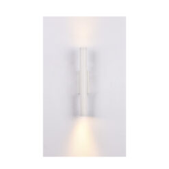 Inlight Επιτοίχιο φωτιστικό LED 2*5W 3000K σε λευκή απόχρωση απο αλουμίνιο D:30x6cm (43061-White)