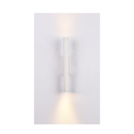 Inlight Επιτοίχιο φωτιστικό LED 2*5W 3000K σε λευκή απόχρωση απο αλουμίνιο D:30x6cm (43061-White)