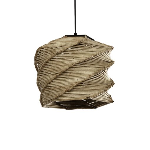 GLOBOSTAR® HUSLE 205-0045 Boho Κρεμαστό Φωτιστικό Οροφής με Ντουί 1 x E27 AC 220-240V IP20 – Μπεζ – M31 x Π31 x Υ28cm