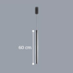 InLight Κρεμαστό φωτιστικό LED 7W 3000K από μαύρο μέταλλο και ακρυλικό D:60cm (6023-Black)