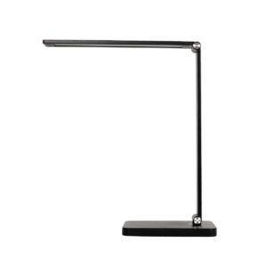 GLOBOSTAR® TEBLA 60481 Μοντέρνο Επιτραπέζιο Φωτιστικό Γραφείου LED 5W 500lm 120° AC 220-240V IP20 Ρυθμιζόμενο Λευκό CCT με Αφή 2700K/4500K/6000K Dimmable – Bridgelux SMD Chip – Μαύρο – Μ11 x Π31 x Υ52cm – 2 Χρόνια Εγγύηση