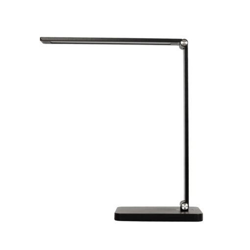 GLOBOSTAR® TEBLA 60481 Μοντέρνο Επιτραπέζιο Φωτιστικό Γραφείου LED 5W 500lm 120° AC 220-240V IP20 Ρυθμιζόμενο Λευκό CCT με Αφή 2700K/4500K/6000K Dimmable – Bridgelux SMD Chip – Μαύρο – Μ11 x Π31 x Υ52cm – 2 Χρόνια Εγγύηση