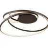 Trio Lighting NALA - 644310132 Φωτιστικό Οροφής LED 57W 6800lm Step Dimmable CCT Μαύρο Ματ