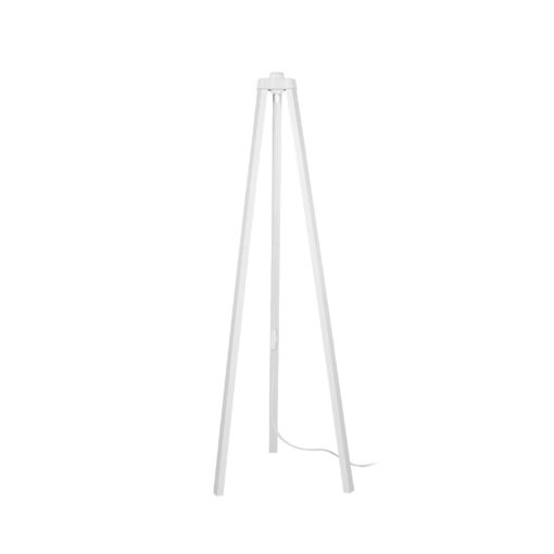 GLOBOSTAR® TRIPOD 203-0259 Μοντέρνο Επιδαπέδιο Φωτιστικό με Ντουί 1 x E27 AC 220-240V IP20 – Λευκό – Μ38 x Π38 x Υ120cm