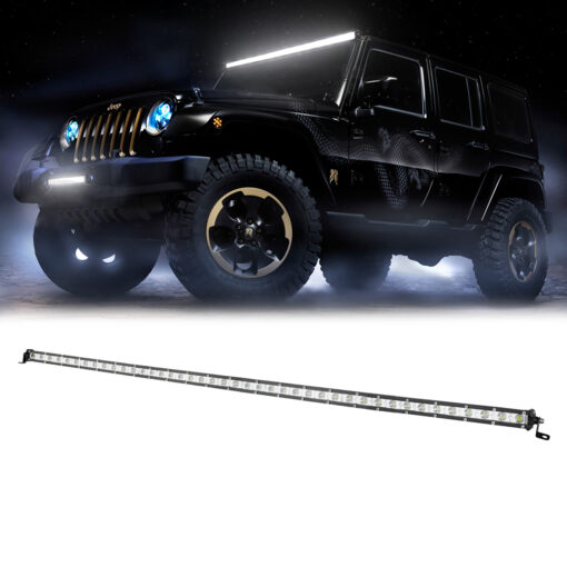 GloboStar® 85453 PRO Series Μπάρα Ίσια – Straight για Αυτοκίνητα & Φορτηγά LED CREE XBD 126W 12600lm DC 10-30V Αδιάβροχη IP65 Ψυχρό Λευκό 6000K