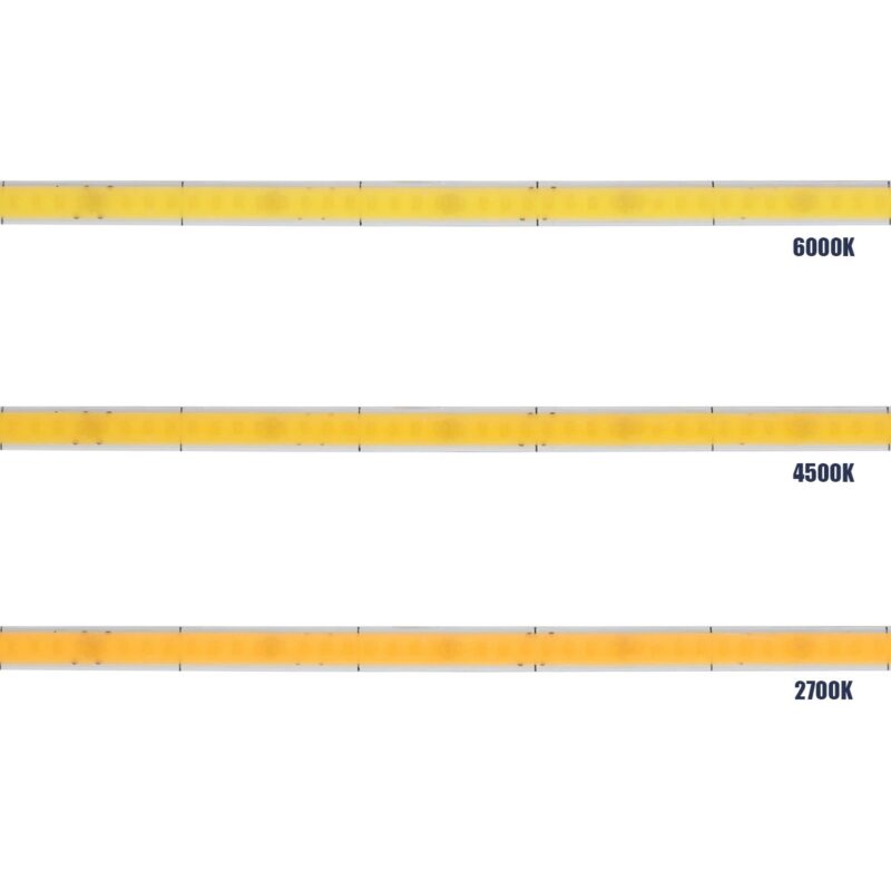 GLOBOSTAR® BEE 70356 Ταινία LED 9W/m 900lm/m 120° DC 24V IP20 384 x COB Chip/m Φυσικό Λευκό 4500K Dimmable – Sanan COB Chip – Μ500 x Π0.5 x Υ0.2cm – Ρολό 5 Μέτρων – 5 Χρόνια Εγγύηση