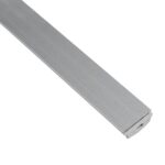 GLOBOSTAR® ALP-LINEAR CURBARIO 70802-1M Επιφανειακό Εύκαμπτο Προφίλ Αλουμινίου με Λευκό Γαλακτερό Πατητό Κάλυμμα για Ταινίες LED IP20 – Ασημί & Λευκό – Μ100 x Π1.8 x Υ0.5cm