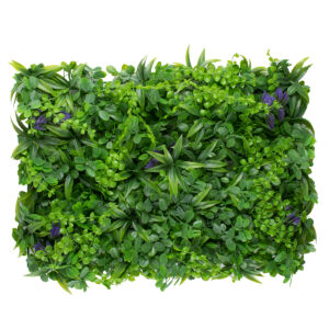 GLOBOSTAR® PEPPEROMIA 78434 Τεχνητό Πάνελ Φυλλωσιάς / Κάθετος Κήπος Πεπερόμια & Ζεβρίνα – Πράσινο – Μ60 x Π9 x Υ40cm