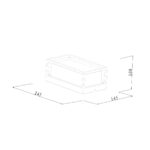 it-Lighting Isabella LED 12W 3000K Outdoor Wall Lamp Black D:100x145x245mm (80205511)