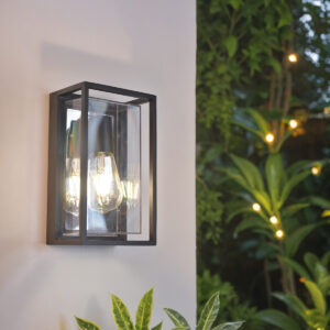 it-Lighting Zar Outdoor Wall Lamp Black 1xE27 D:100x145x245mm (80205614)