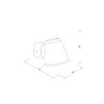 it-Lighting Canyon 1xGU10 Outdoor Wall Lamp Black D:100x105x135mm (80206214)