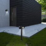 it-Lighting Canyon 1xGU10 Outdoor Wall Lamp Black D:100x105x135mm (80206214)