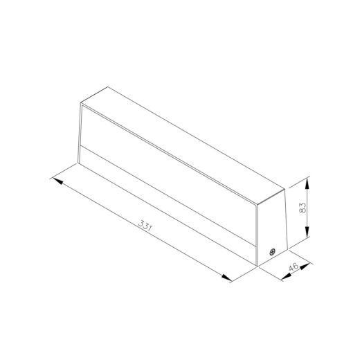 it-Lighting Gio LED 16W 3CCT Outdoor Up-Down Wall Lamp Grey D:46x83x331mm (80206330)