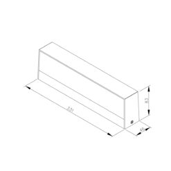 it-Lighting Gio LED 16W 3CCT Outdoor Up-Down Wall Lamp Anthracite D:46x83x331mm (80206340)