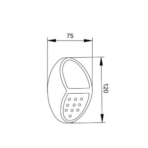it-Lighting Moon LED 0,8W 2700K | 6500K Solar Outdoor Wall Lamp Black D:120x75x41mm (80206810S)